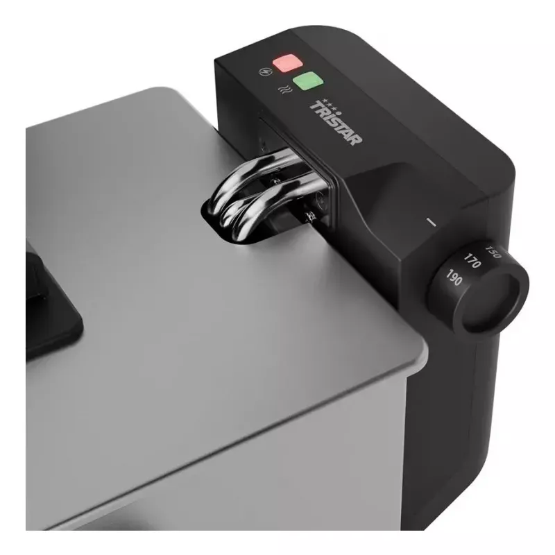 Deep fryer Tristar FR-9334 — single 3 L capacity, 2000 W, rotary control, silver