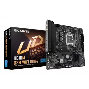 Motherboard GIGABYTE H610M D3H WIFI, H610, LGA 1700, Micro ATX
