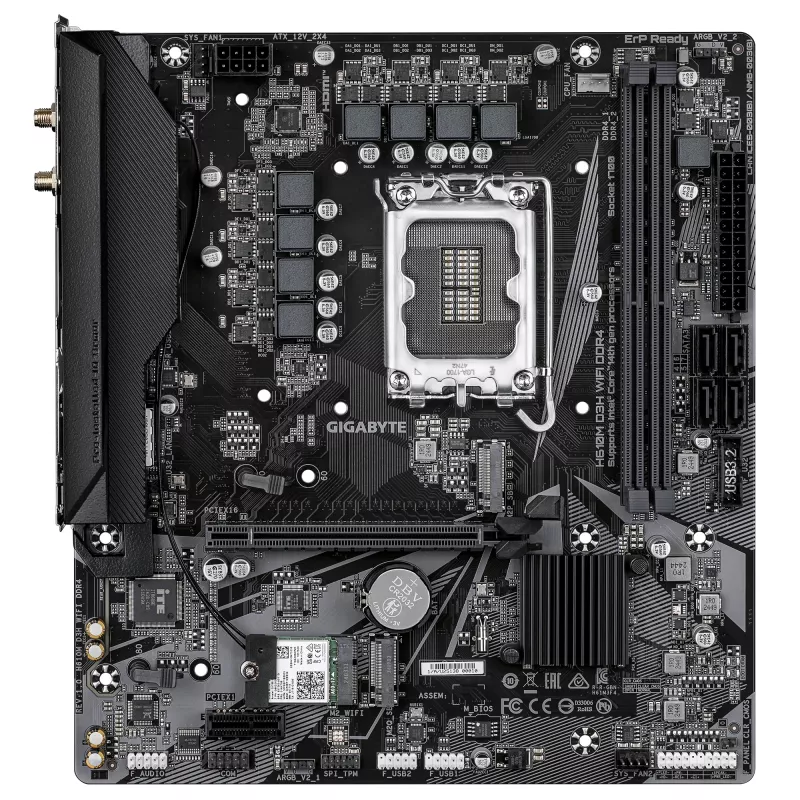 Motherboard GIGABYTE H610M D3H WIFI, H610, LGA 1700, Micro ATX