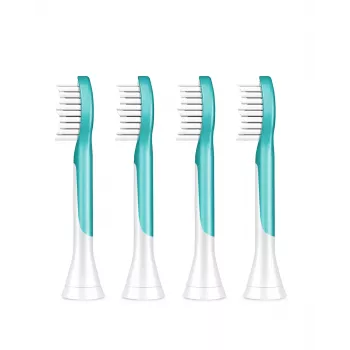 Toothbrush heads Philips Sonicare For Kids HX6044/90, 4 pack, Blue/White, 3-month replacement