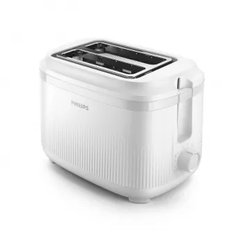 Philips 3000 series Toaster, 2 slice(s), White, Metal, Buttons, Rotary, 900 W, 220-240 V