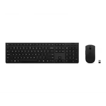 Lenovo 4X31R64316 keyboard Mouse included Office RF Wireless + Bluetooth QWERTY US English Grey