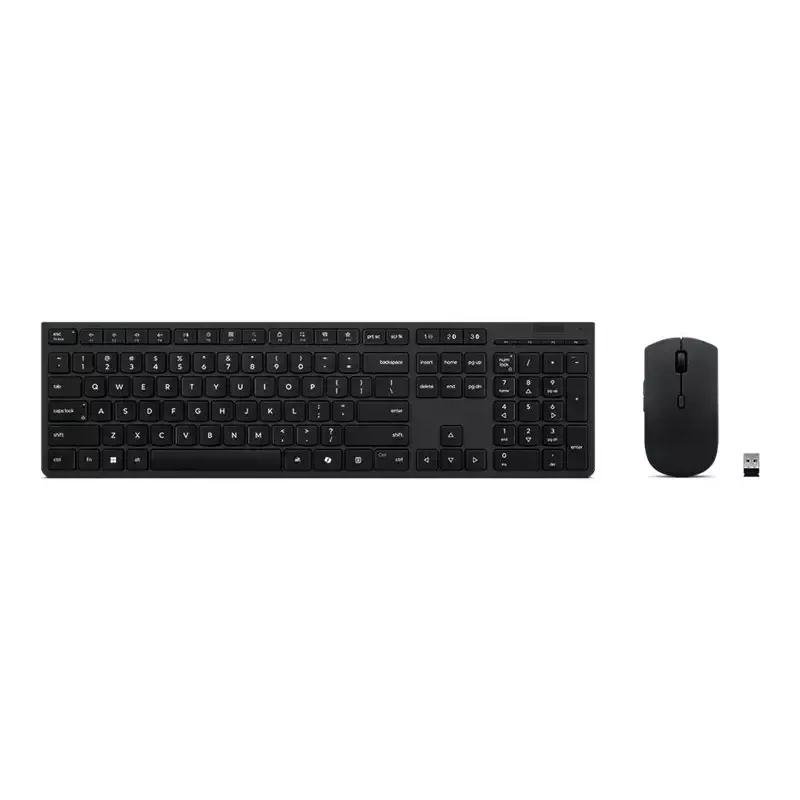 Lenovo 4X31R64316 keyboard Mouse included Office RF Wireless + Bluetooth QWERTY US English Grey