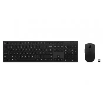 Lenovo 4X31R64351 keyboard Mouse included Office RF Wireless + Bluetooth US English Black