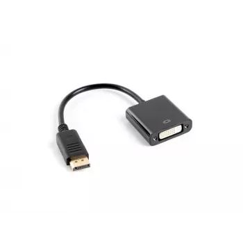 LANBERG Video Cable Adapter DisplayPort DVI-d 0.1m Black