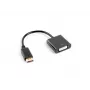 LANBERG Video Cable Adapter DisplayPort DVI-d 0.1m Black