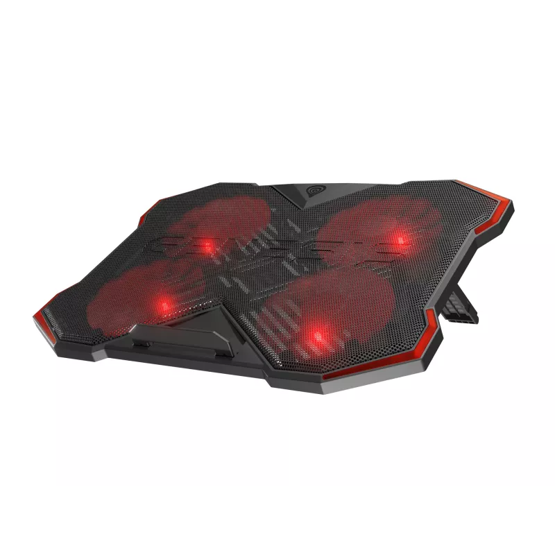 GENESIS Oxid 260 laptop cooling pad 43.9 cm (17.3 inch) 1010 RPM Black, Red
