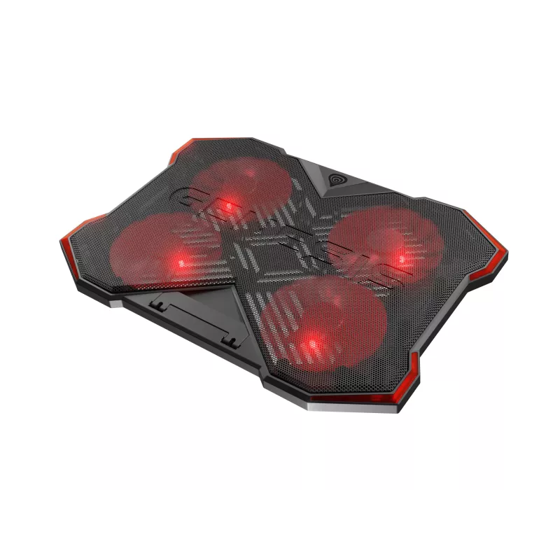 GENESIS Oxid 260 laptop cooling pad 43.9 cm (17.3 inch) 1010 RPM Black, Red