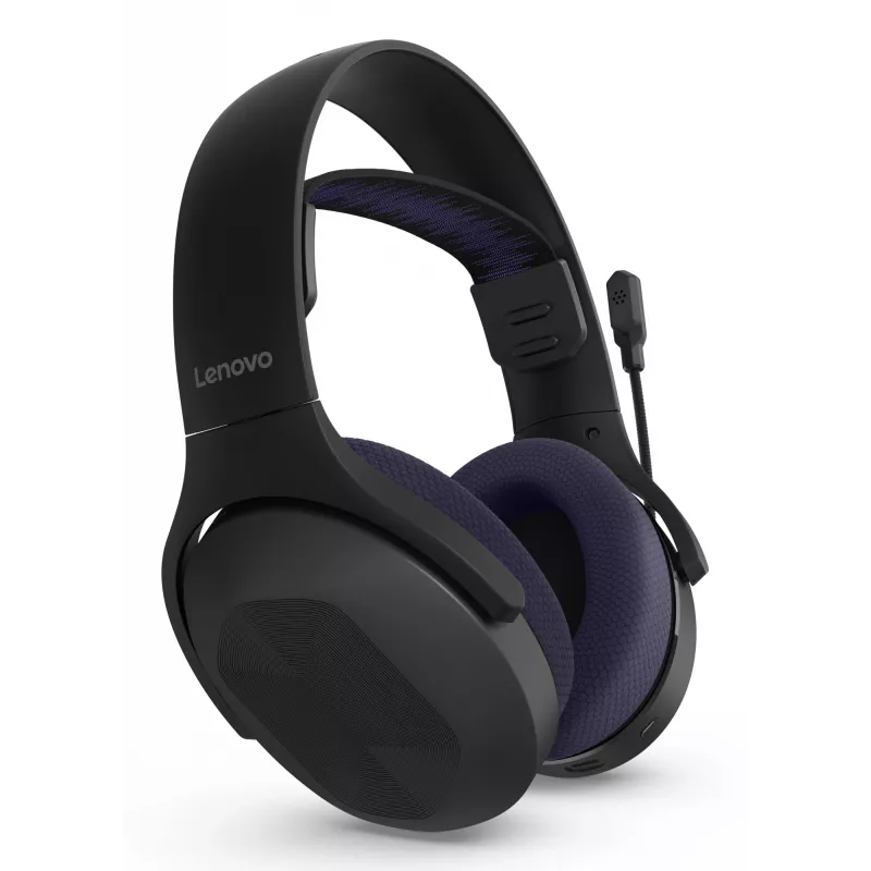 Lenovo Legion H410 Headphones Wireless Head-band Gaming USB Type-C Bluetooth Black, Purple