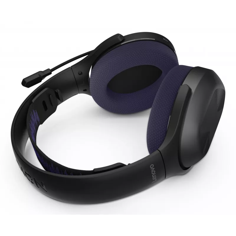 Lenovo Legion H410 Headphones Wireless Head-band Gaming USB Type-C Bluetooth Black, Purple