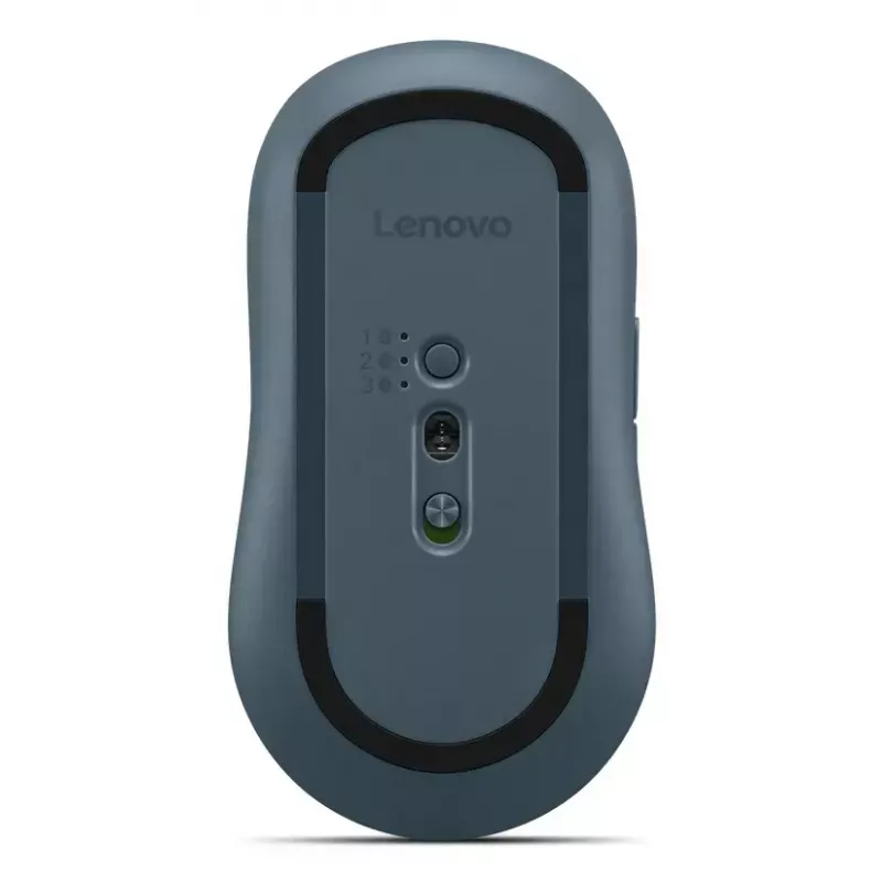 Wireless ambidextrous Bluetooth optical mouse Lenovo Yoga — 4000 DPI, 8 buttons, wheel, battery-powered, teal