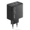 Mobile device charger Lenovo G0A6065BEU — Universal indoor AC charger, 2× USB-C, 100–240V, 1.5 m cable, Black