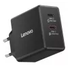 Mobile device charger Lenovo G0A6065BEU — Universal indoor AC charger, 2× USB-C, 100–240V, 1.5 m cable, Black