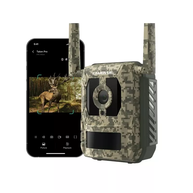 Trail camera Reolink Camovue Talon S130 4G LTE, 8 MP, 3840×2160, 95° H × 50.2° V, IP67, rechargeable USB‑C, outdoor