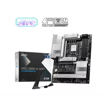 Motherboard MSI PRO Z890-A WIFI Intel Z890 LGA 1851 ATX DDR5, 4 DIMM, 256GB, Wi‑Fi 7, 5Gb Ethernet