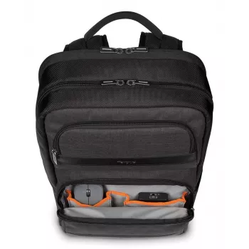 Targus CitySmart backpack Casual backpack Black, Grey Faux leather, Polyurethane (PU)