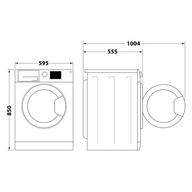 Indesit BDE 76435 WSV EE washer dryer Freestanding Front-load White