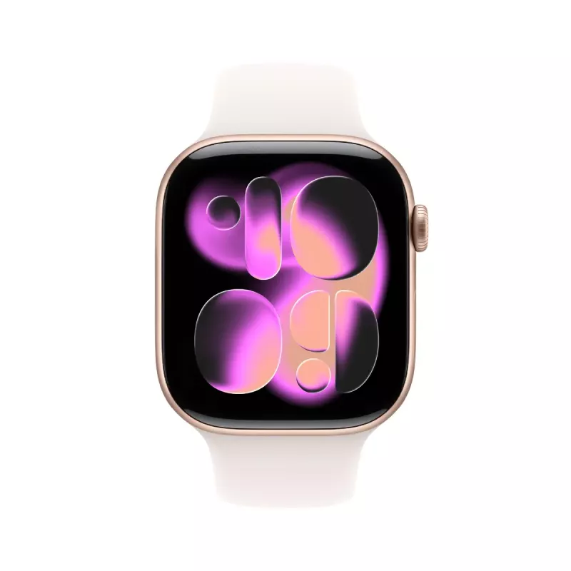Apple Watch Series 11 GPS + Cellular 46mm Rose Gold Aluminium Case with Light Blush Sport Band