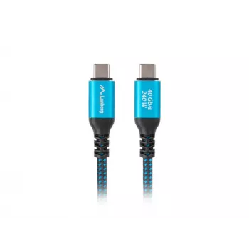 USB-C cable LANBERG CA-CMCM-44CU-0005-BK 0.5 m — USB4 Gen 2x2, 40 Gbit/s, 240W, black