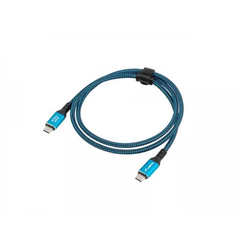 USB-C cable LANBERG CA-CMCM-44CU-0005-BK 0.5 m — USB4 Gen 2x2, 40 Gbit/s, 240W, black