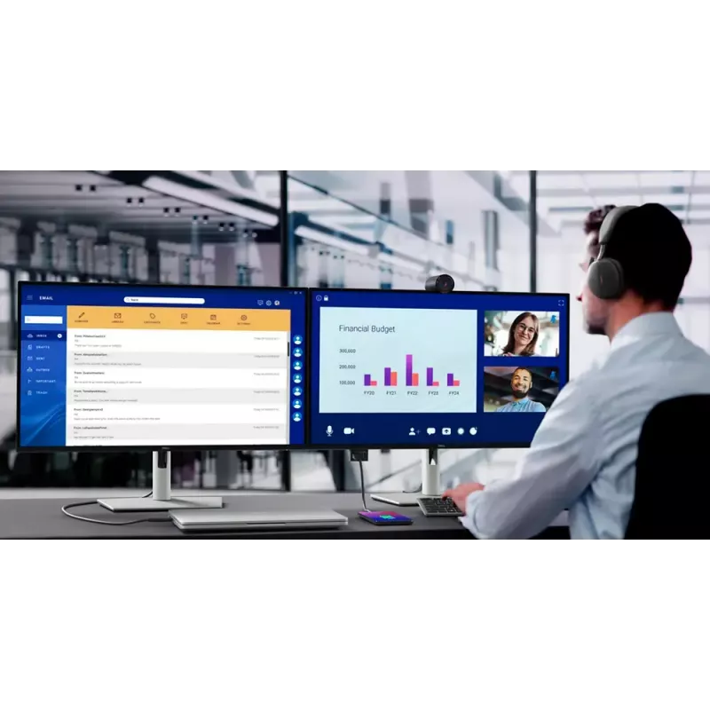 DELL Pro Plus P2725DE computer monitor 27 inch 2560 x 1440 Quad HD Black Silver