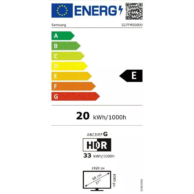 Samsung M5 M50F computer monitor 68.6 cm (27 inch) 1920 x 1080 pixels Full HD LCD Black