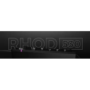 Wired full-size gaming keyboard Genesis Rhod 530, USB, QWERTY US, membrane, RGB backlight, 114 keys, 1.8 m cable, black
