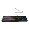 Wired full-size gaming keyboard Genesis Rhod 530, USB, QWERTY US, membrane, RGB backlight, 114 keys, 1.8 m cable, black