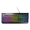 Wired full-size gaming keyboard Genesis Rhod 530, USB, QWERTY US, membrane, RGB backlight, 114 keys, 1.8 m cable, black