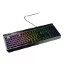 Wired full-size gaming keyboard Genesis Rhod 530, USB, QWERTY US, membrane, RGB backlight, 114 keys, 1.8 m cable, black