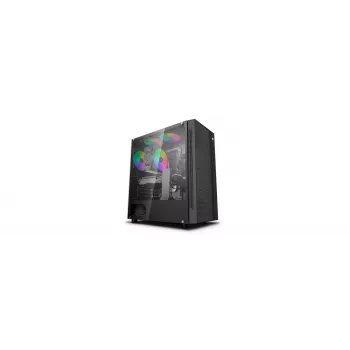 PC Case DeepCool Matrexx 55 Mesh Midi Tower Black — ATX, tempered glass, supports 120/140 mm fans