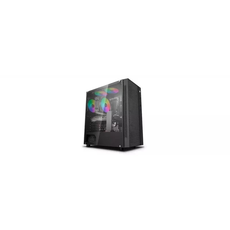 PC Case DeepCool Matrexx 55 Mesh Midi Tower Black — ATX, tempered glass, supports 120/140 mm fans