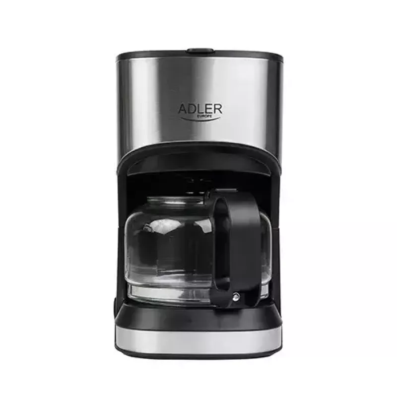Drip coffee maker Adler AD 4407, 550 W, 0.7 L jug, silver/black, semi-auto