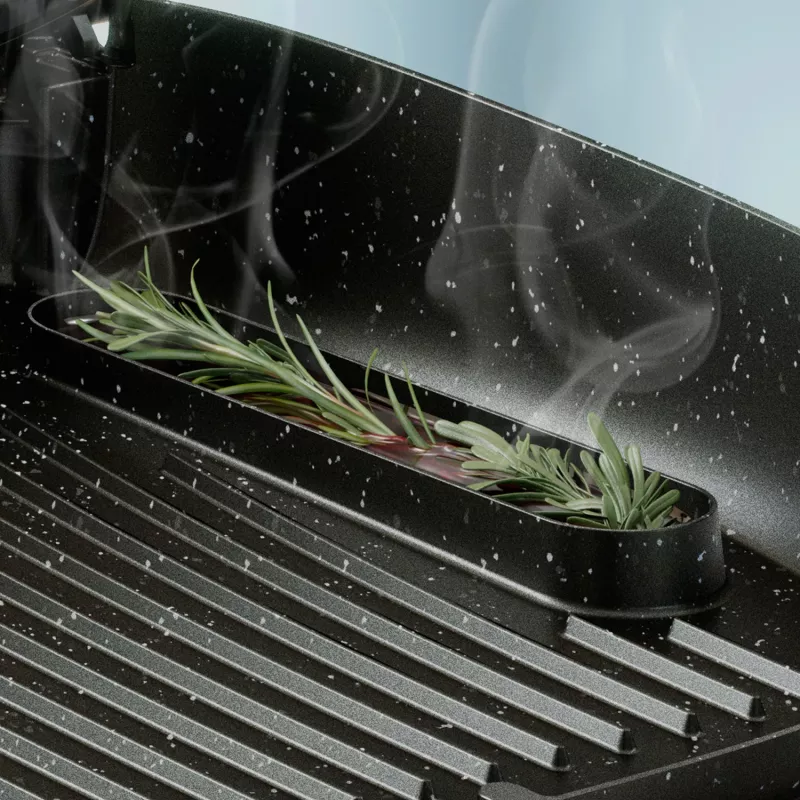 Electric Griddle Philips HD6212/90 2400 W, 2-zone freestanding grill, 1250 cm² aluminium surface, max 220°C