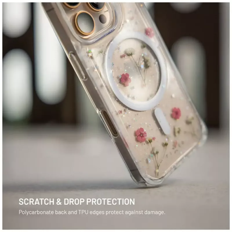 Back cover FIXED MagBloom for Apple iPhone 17 Pro — TPU, Blush Plum