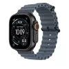 APPLE 49mm Anchor blue Ocean band - Black Titanium Finish