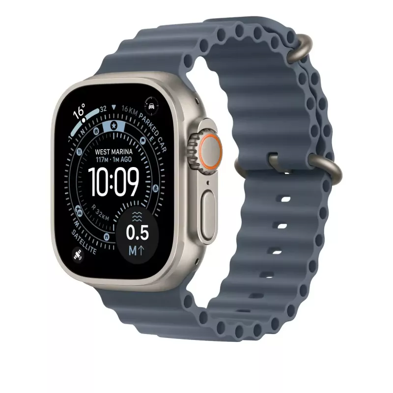 Band Apple Natural Titanium Finish MGCC4ZM/A Blue Fluoroelastomer 49mm