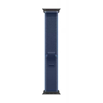 APPLE 49mm Blue/bright Blue Trail loop - s/m - Black Titanium Finish