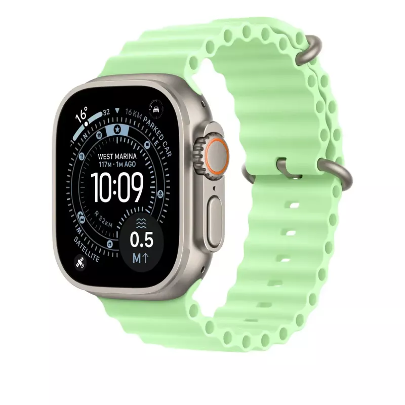 Band Apple Natural Titanium Finish MGCF4ZM/A Green Fluoroelastomer 49mm