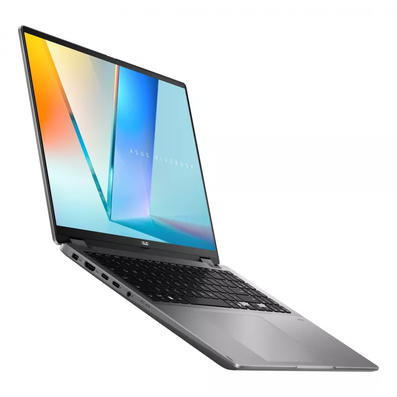 Hybrid 2-in-1 laptop ASUS Vivobook 16 Flip TP3607SH-RJ013W — Intel Core Ultra 7 258V, 16 inch 3K touchscreen, 16 GB LPDDR5x, 512 GB SSD, NVIDIA GeForce RTX 5050, WIN11 Home, grey
