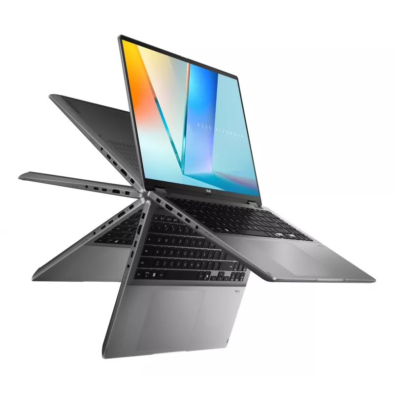 Hybrid 2-in-1 laptop ASUS Vivobook 16 Flip TP3607SH-RJ013W — Intel Core Ultra 7 258V, 16 inch 3K touchscreen, 16 GB LPDDR5x, 512 GB SSD, NVIDIA GeForce RTX 5050, WIN11 Home, grey