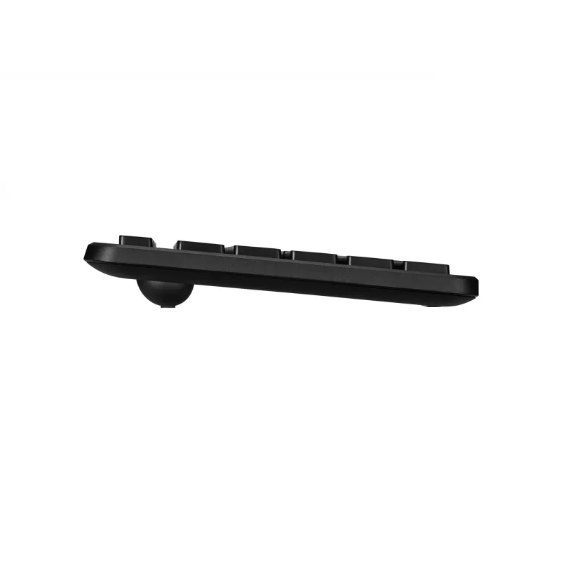 Wireless keyboard and mouse set ASUS CW100 — US layout, black, full-size QWERTY keyboard, 1600 DPI mouse