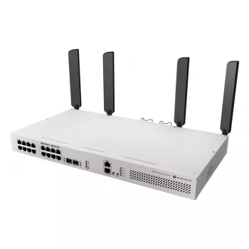 Network switch MikroTik CRS418-8P-8G-2S+5axQ2axQ-RM — L2/L3, 17× Gigabit RJ-45, 2× SFP+, PoE (802.3af/at), 1U rack