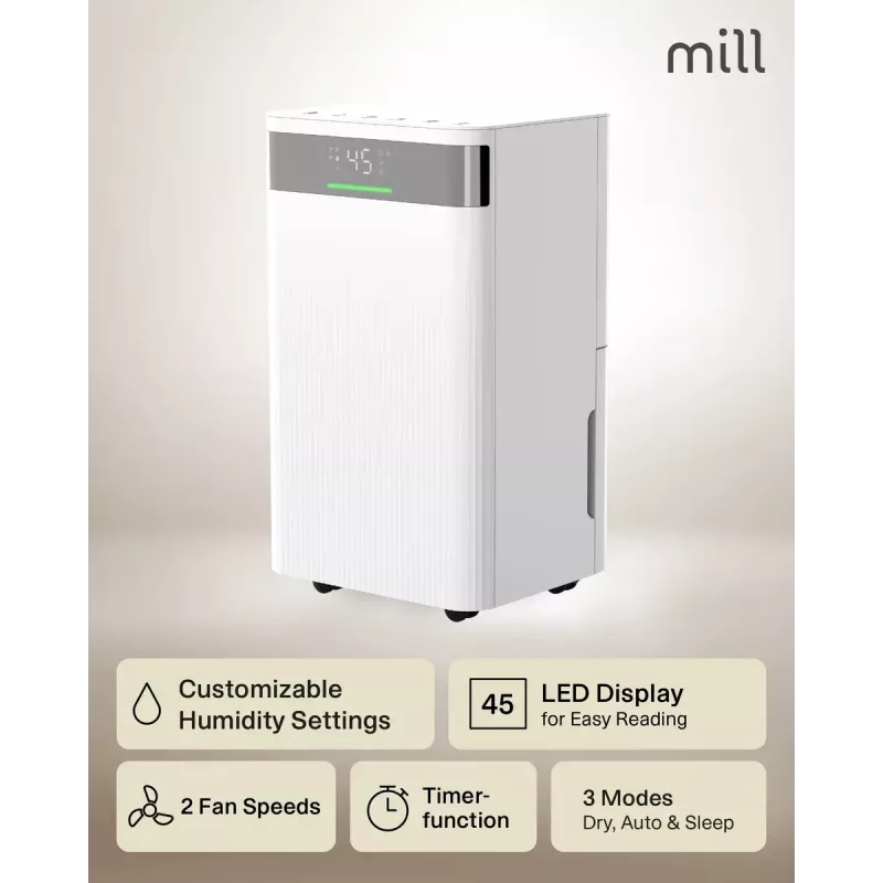 Dehumidifier Mill MDH12 200W for rooms up to 15 m²