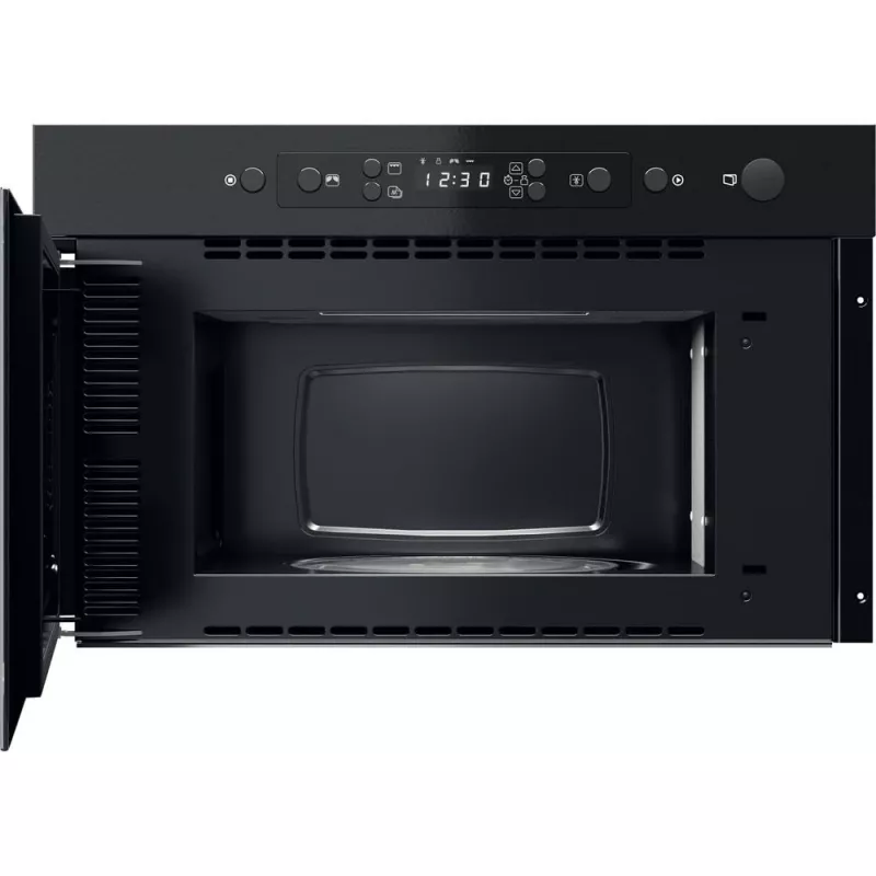 Built-in microwave Whirlpool MBNA920B, grill, 750 W, 22 L, black, push door