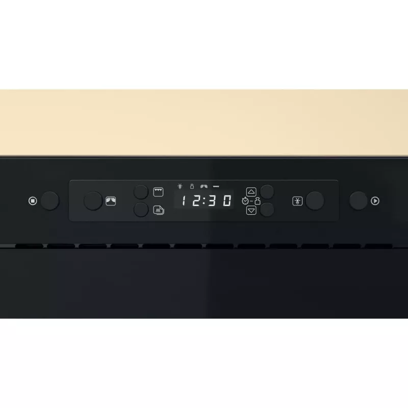 Built-in microwave Whirlpool MBNA920B, grill, 750 W, 22 L, black, push door