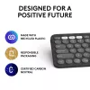 Logitech Pebble Keys 2 K380s keyboard Universal RF Wireless + Bluetooth QWERTY US International Graphite