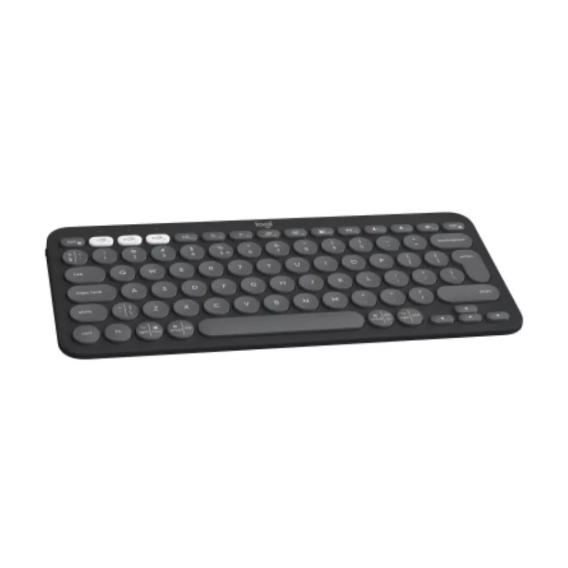 Logitech Pebble Keys 2 K380s keyboard Universal RF Wireless + Bluetooth QWERTY US International Graphite