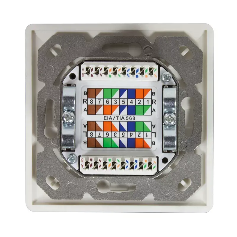 Socket outlet 2 x RJ-45 LogiLink NP0124