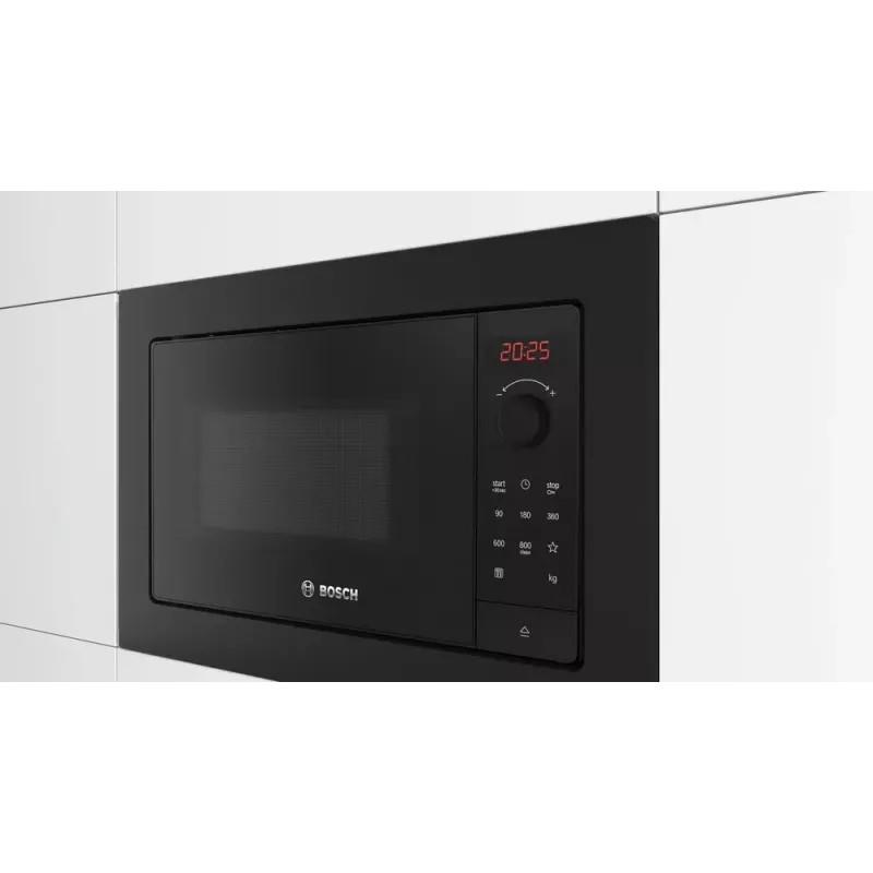 Built-in solo microwave Bosch Serie 2 BFL623MB4 20 L 800 W LED display Black knob control